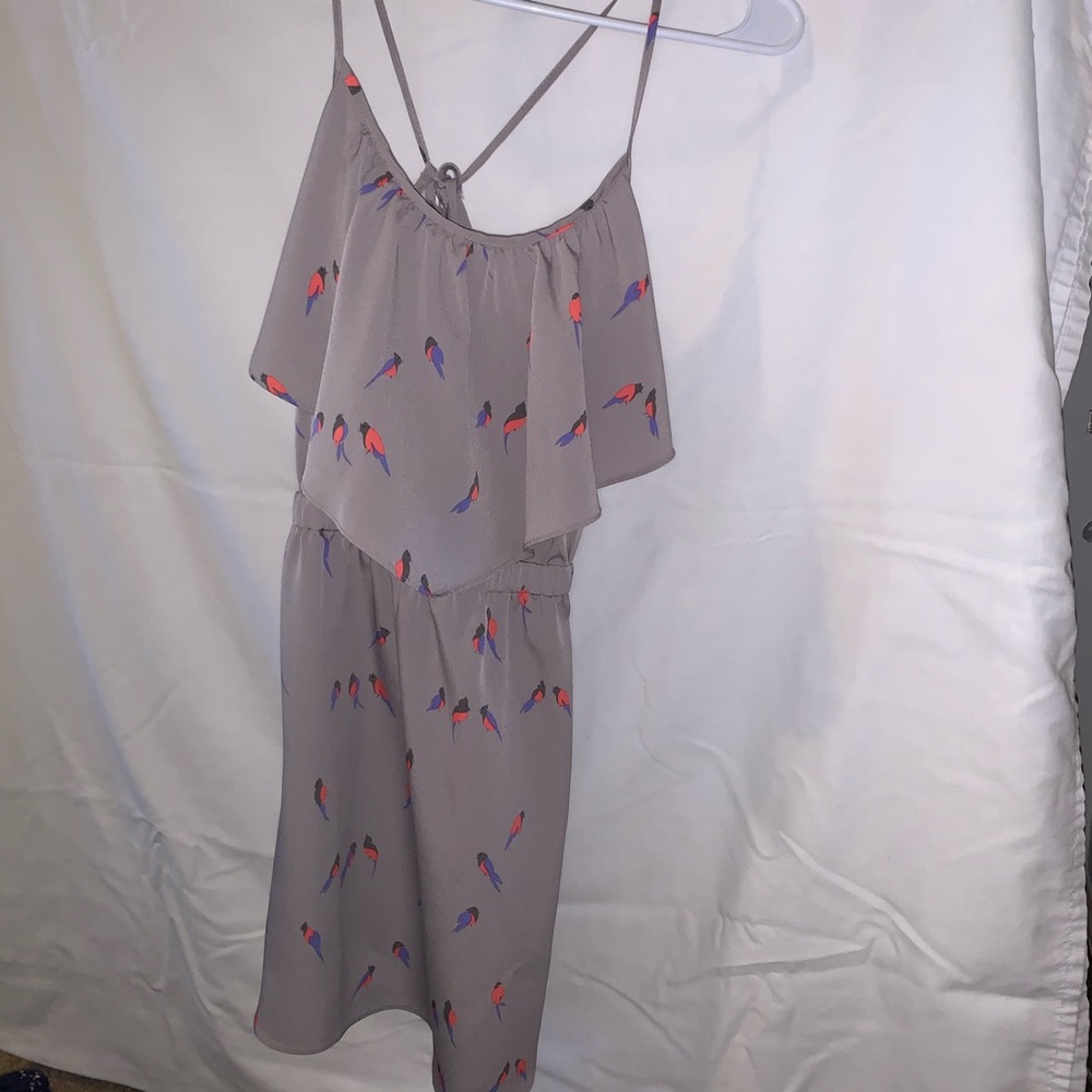 Dainty grey bird dress